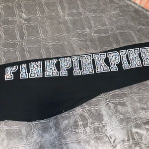 PINK BEADED COTTON LEGGINGS 🤩💕